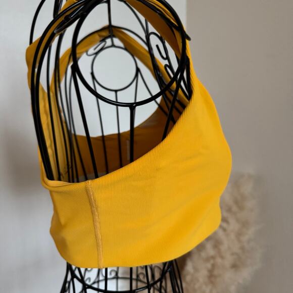 The Upside Marigold Dunes Jade Ribbed Racerback Tank Sport Bra Size Small/US 6 - Picture 5 of 8